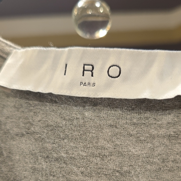 IRO Gray V-Neck Mini Dress - Picture 2 of 14